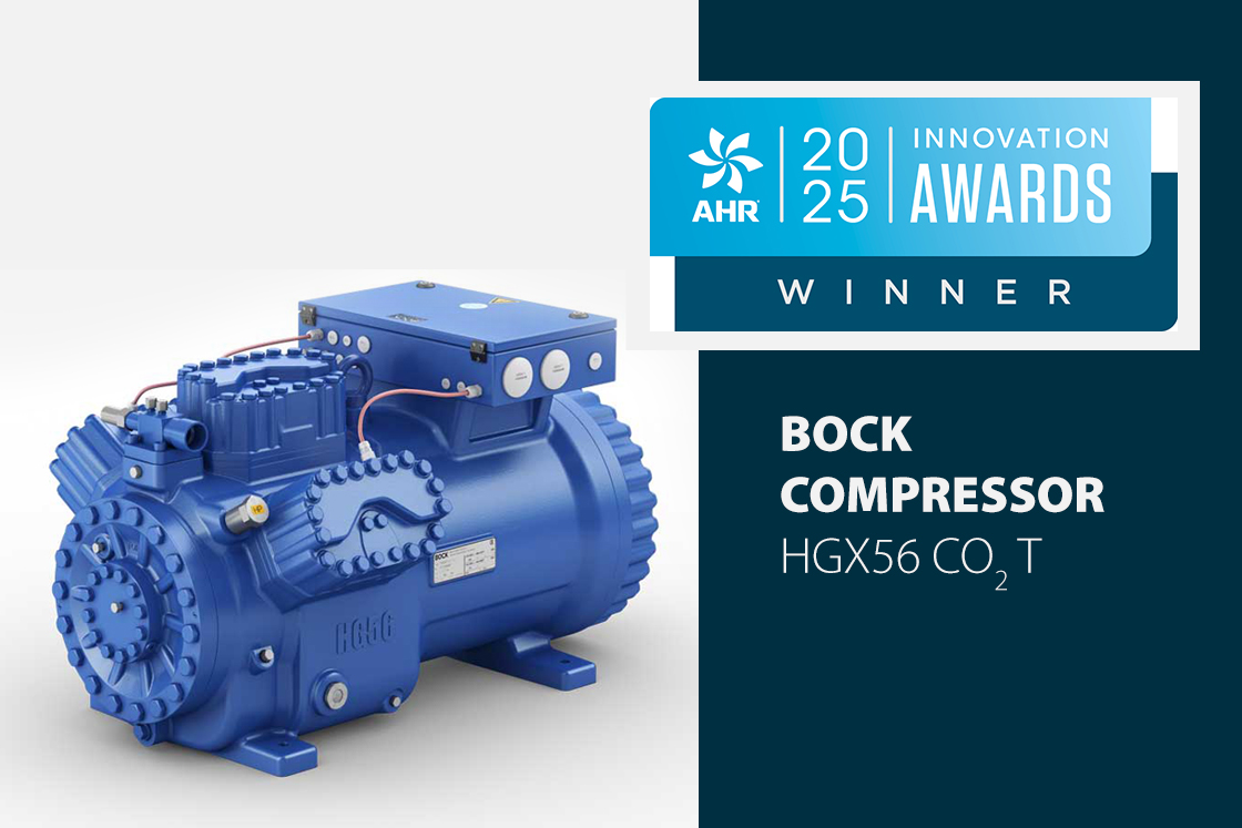 BOCK HGX56 CO2 T: Compressor Named Winner in 2025 AHR Expo Innovation Awards
