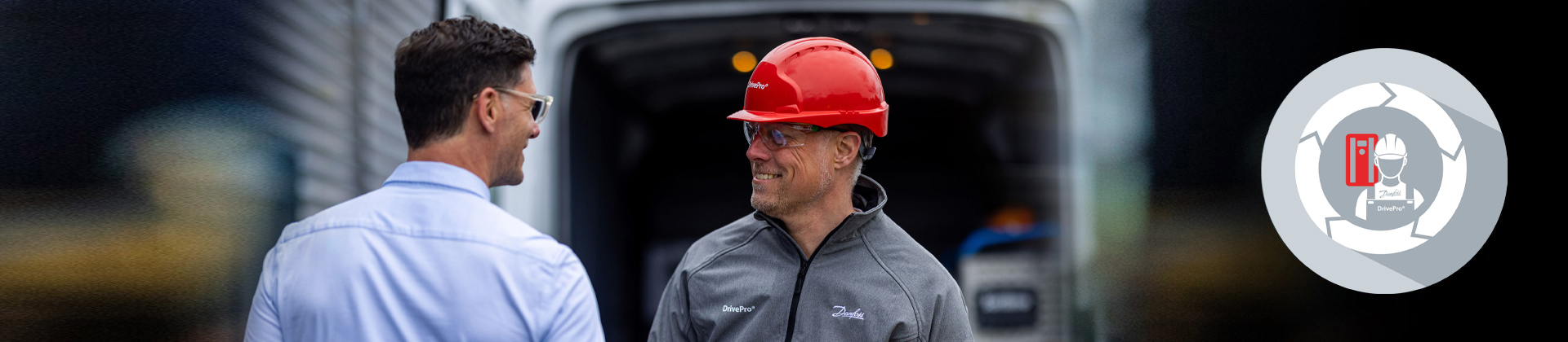 En DrivePro®-partner og logoet for DrivePro® Lifecycle-services