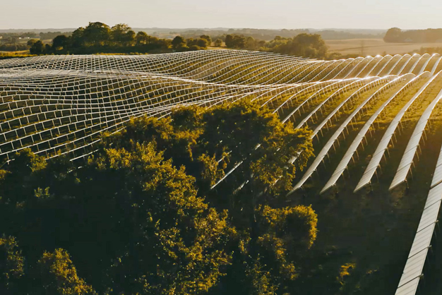 Picture Of Solar Park In Silkeborg Denmark