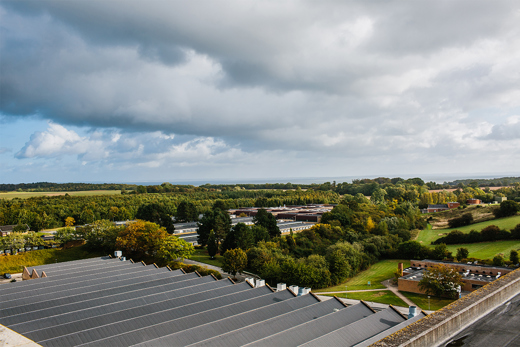 View from Danfoss headquarters in Nordborg