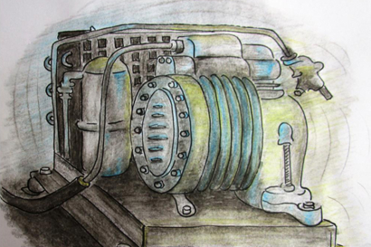 compressor old hugo drawing