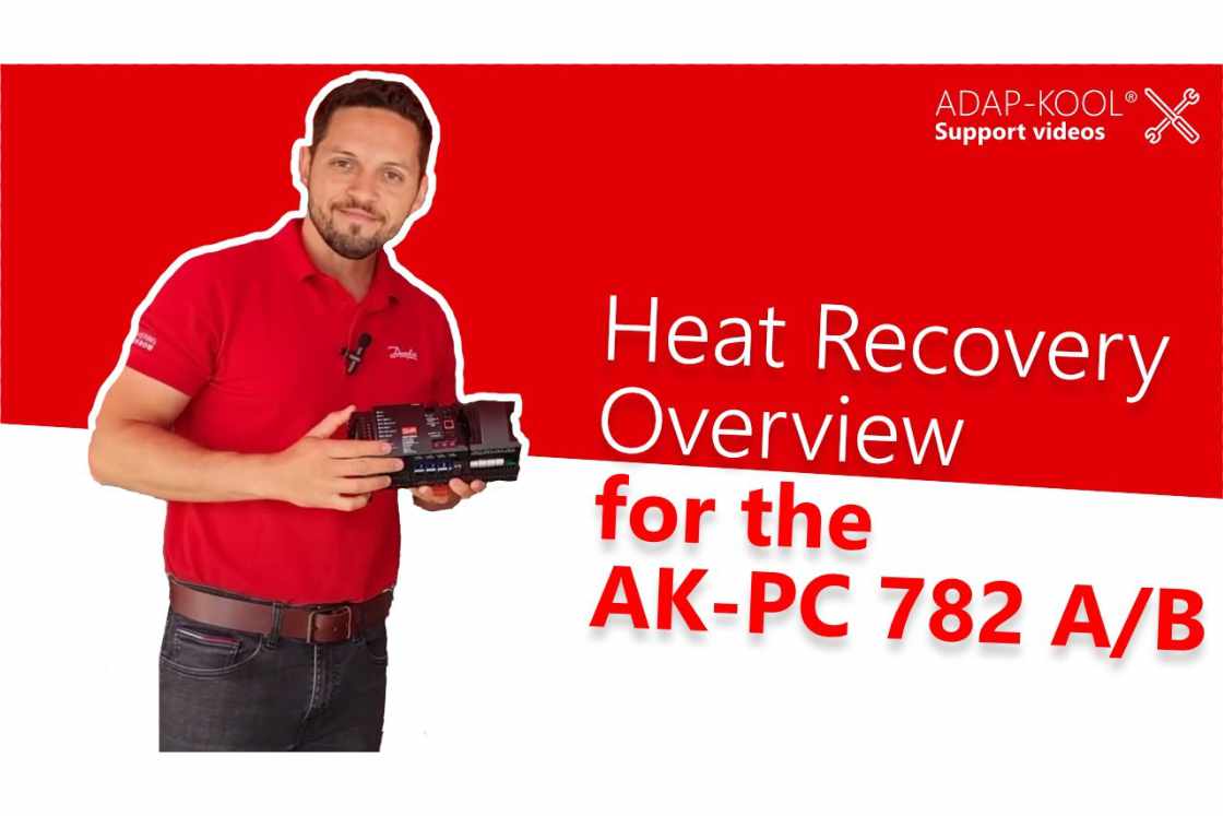 Como usar o AK-PC 782A/B para controlar a recuperação de calor