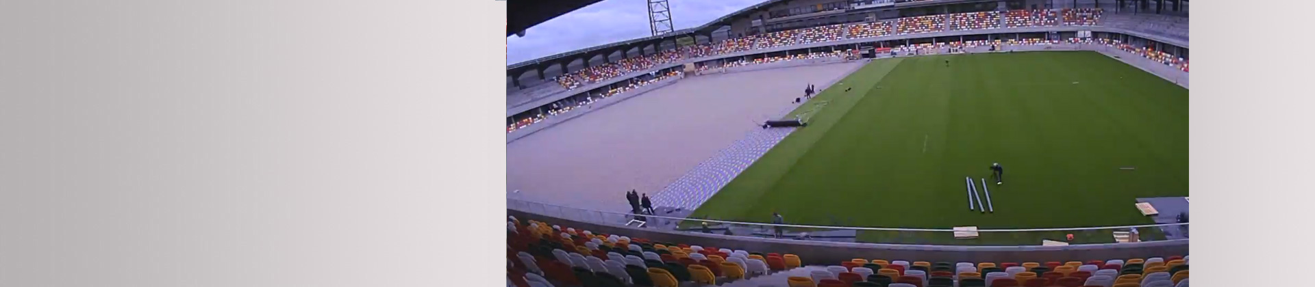 Electrical field heating for Silkeborg Stadium