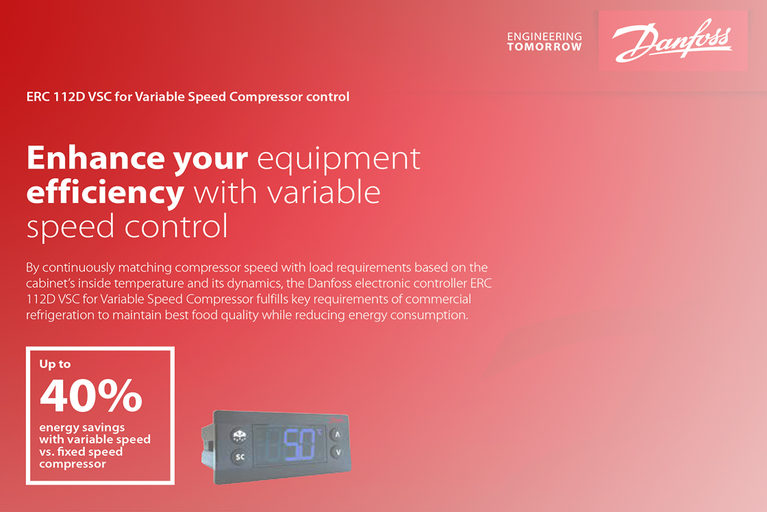 ERC electronic controller for refrigeration Danfoss