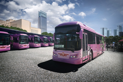 The electric bus in Taipei 