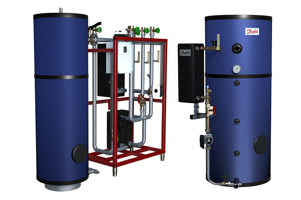 Domestic hot water storage systems with tank | Danfoss