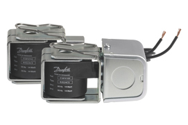 Product photo of the Danfoss standard solenoid valve coils for HVACR