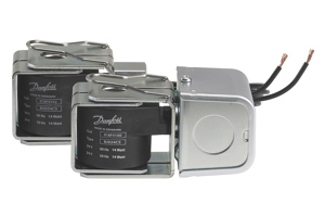 Product photo of the Danfoss standard solenoid valve coils for HVACR