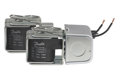 Product photo of the Danfoss standard solenoid valve coils for HVACR