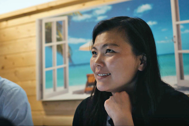 eSteering team member in a meeting