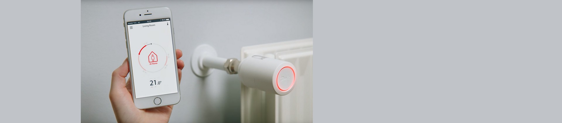 Robinet thermostatique connecté intelligent Danfoss ECO