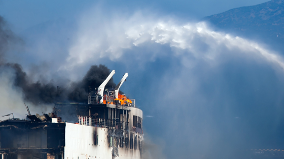 Fire on-board ship