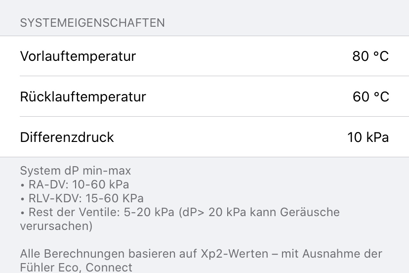 Danfoss-App für Installateure Voreinstellungen für Heizkörper und Fußbodenheizungen