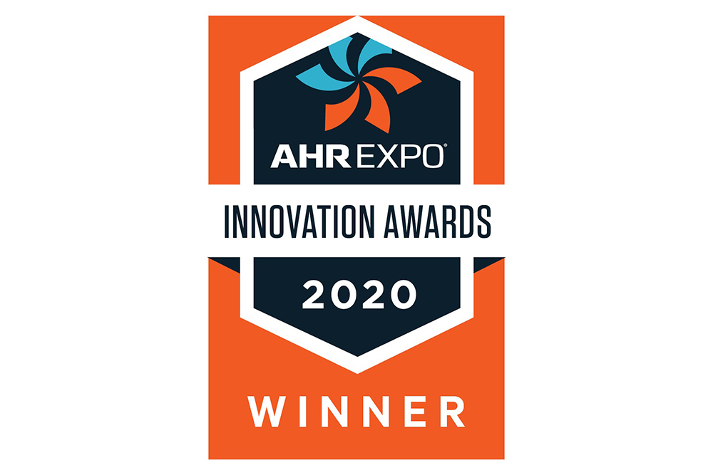 Logo for the AHR Expo Innovation award given to Danfoss in the Green Building category