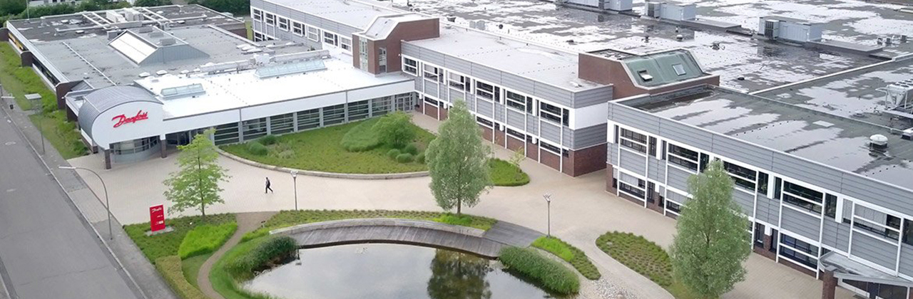 Danfoss Werk in Neumünster von oben