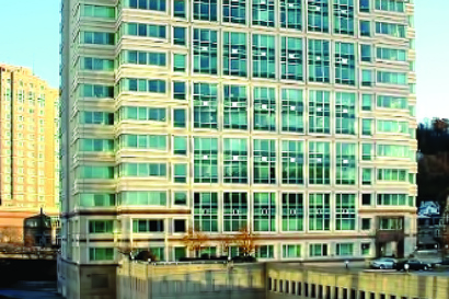 Animated image of an office building