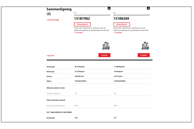Sammenligningsliste 