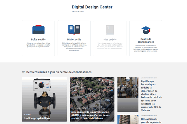 Danfoss_digital design center homepage