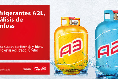 Refrigerantes A2L, análisis de Danfoss