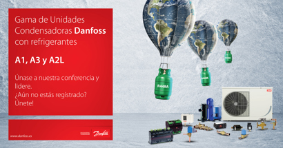 Unidades condensadoras,refrigerantes A1, A3 y A2L