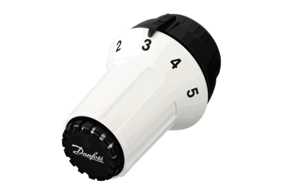 Tête Thermostatique Danfoss RAX-K Chromé Avec Bulbe Incorporé