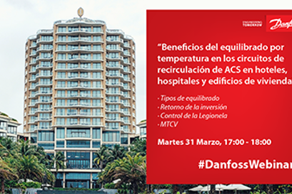 Beneficios del equilibrado por temperatura en los circuitos de recirculación de ACS en hoteles, hospitales y viviendas