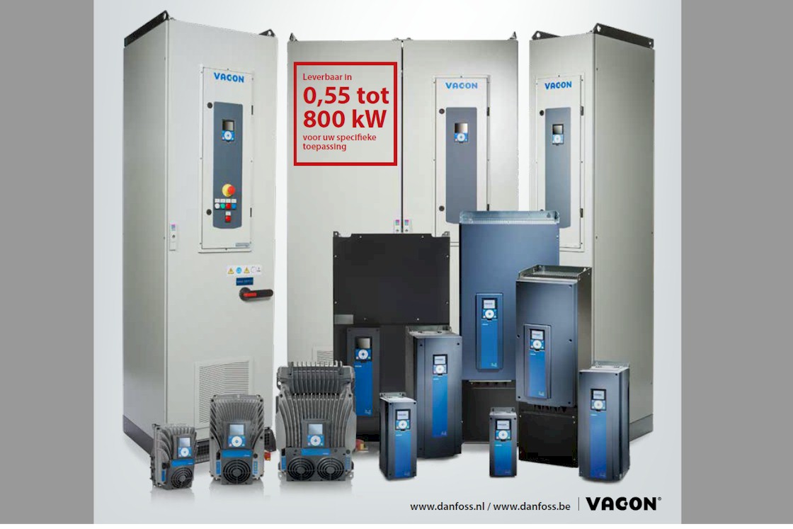 Veelzijdige Danfoss VACON® 100 frequentieregelaars in overzichtelijke SelectieGids