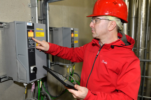 Heropstart van een VLT drive