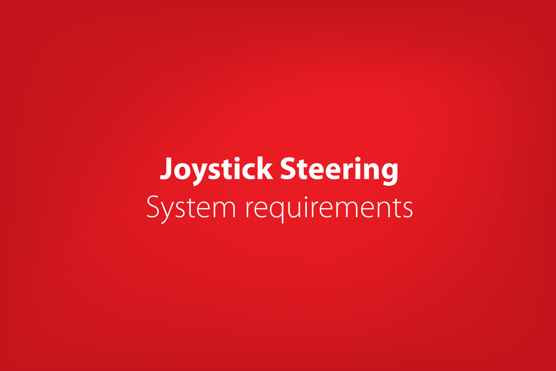 Joystick steering system requirements