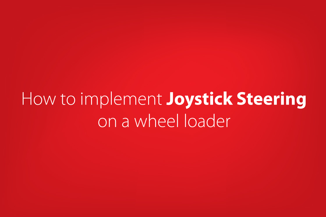 joystick steering on wheel loader