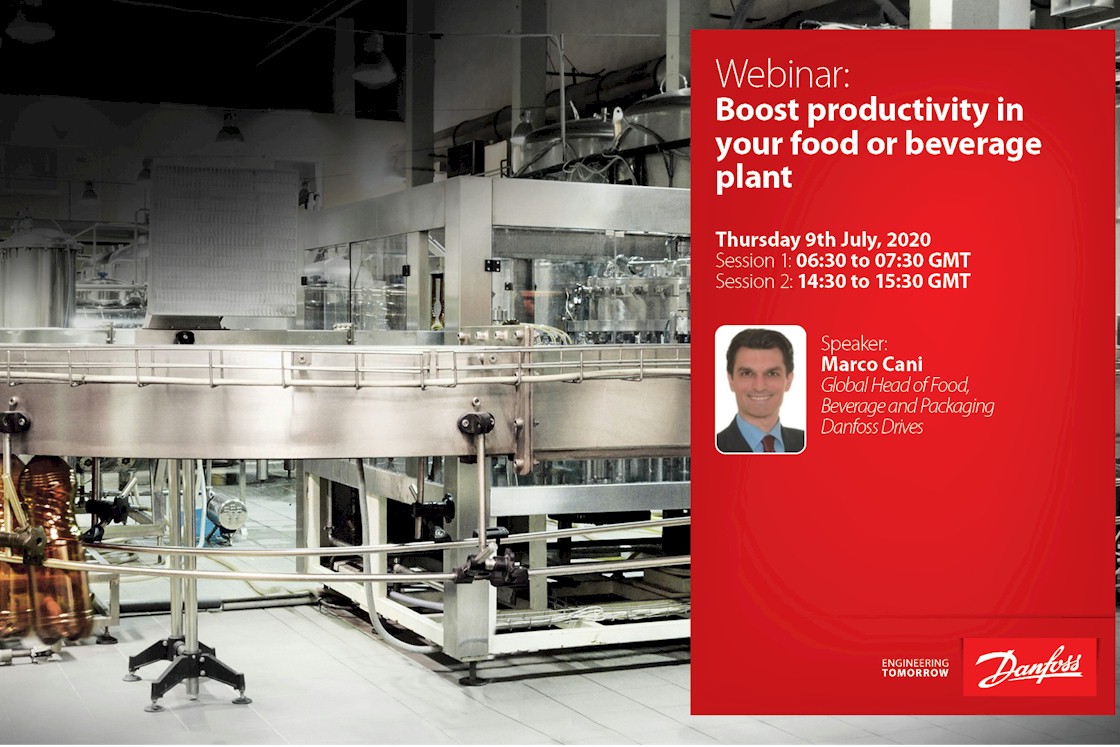 Webinar Verhoog de productiviteit in uw voedsel- of drankfabriek - Danfoss Drives - 9 juli 2020
