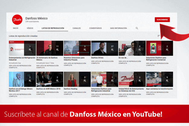 Canal de YouTube Danfoss México
