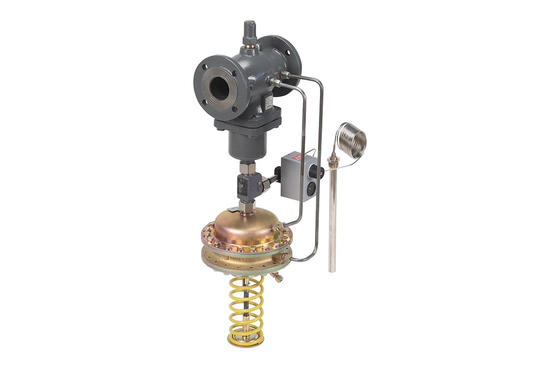 Selvregulerende differansetrykk- og temperaturregulator med mengdebegrensning type AFPQ_AFT