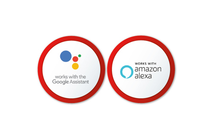 Spolupracuje s hlasovými asistentmi Google Assistant a Amazon Alexa