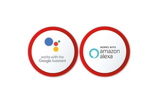 Funktioniert mit Google Assistant und Amazon Alexa
