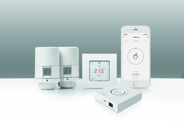 Radiátoros fűtés, meleg vizes padlófűtés, vagy kombinált?  A Danfoss Ally™ megoldást kínál minden otthon minden igényére.