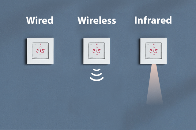 Danfoss Icon™ grindų šildymas gali būti skirtingų variantų.