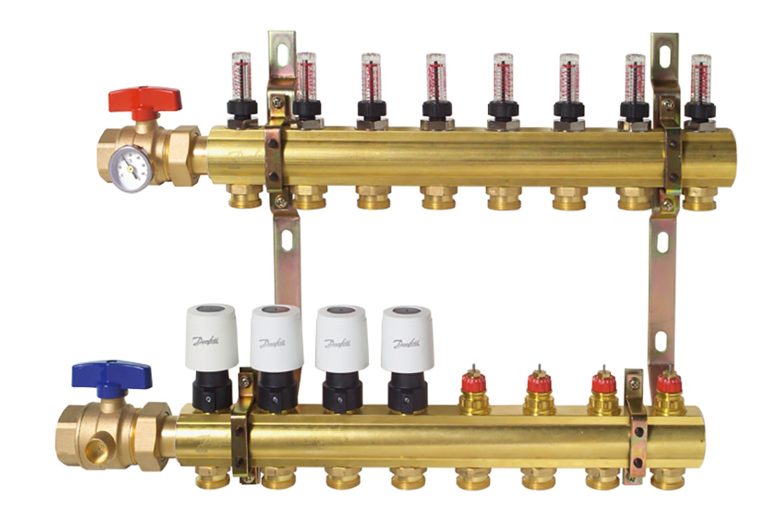 Manifolds And Actuators For Hydronic Underfloor Heating