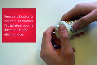 Danfoss Ally™ : Comment démonter l'adaptateur sur une tête électronique Danfoss Ally™