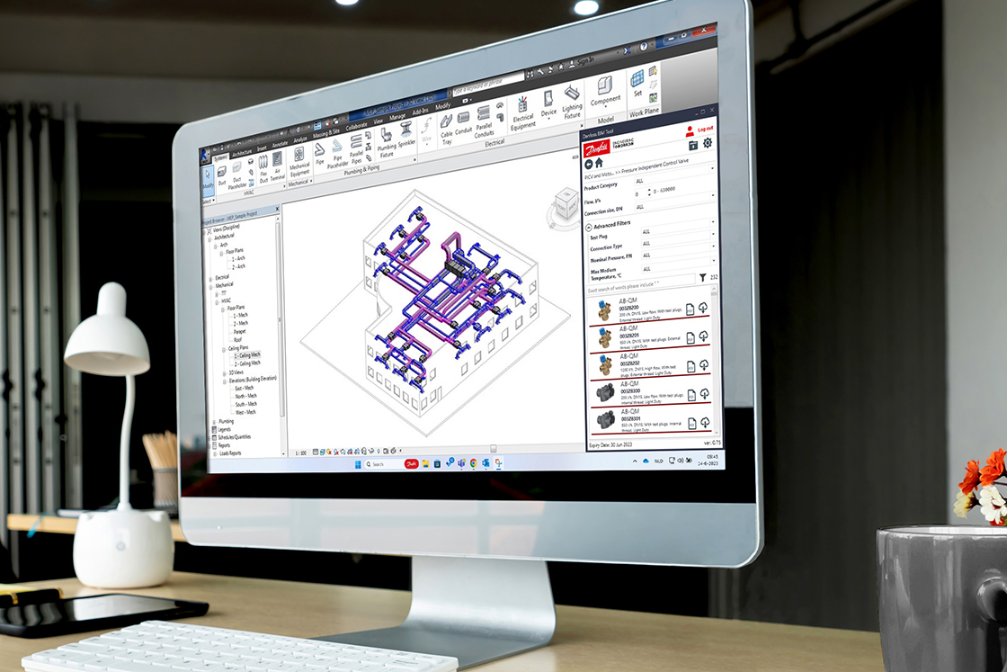 Nástroj Danfoss BIM umožňuje oboru HVAC uvolnit potenciál BIM