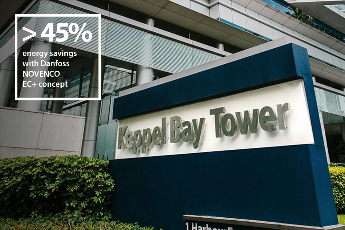 Energy efficient Danfoss drives at Keppel Bay Tower save >45 energy