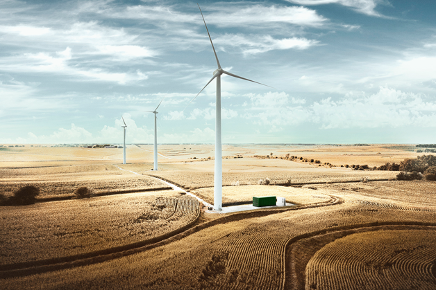 Windmill farm - renewable energy 
