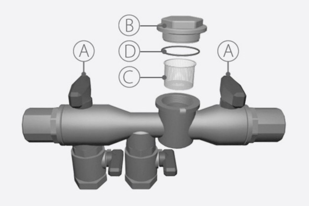 Netooyage de la crépine d'un circuit de saumure Danfoss Chauffage