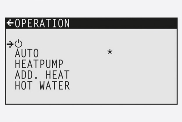 Changer de mode de fonctionnement chauffage Danfoss