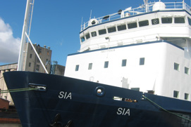 M/V SIA maintains its position in high seas