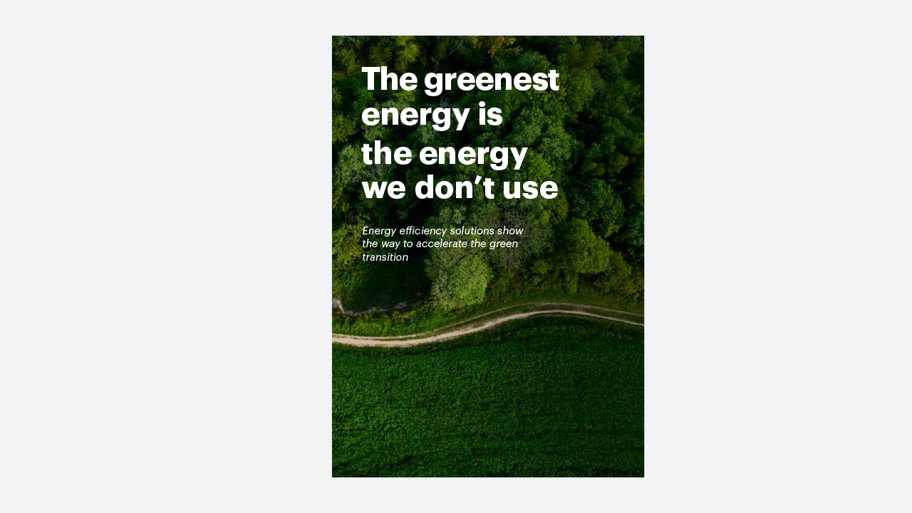 The greenest energy booklet, front cover