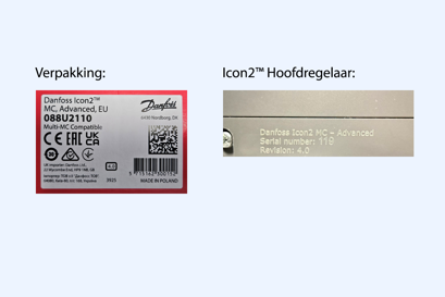 Zo herkent u de hardware 4.0 versie van de Icon2™ Hoofdregelaars