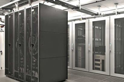 A data center representing Danfoss air conditioning solutions for close control systems