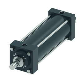 Produktbild von Vickers Pneumatikzylinder – 2 Zoll Bohrung X 2 Zoll Hub – JA01DKBA1AA02000M-93-0 – Doppeltwirkend, 250 Psi