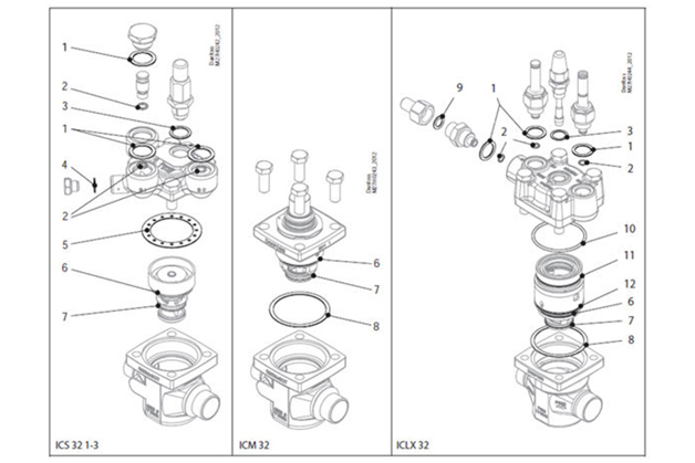 Industrial refrigeration - spare parts - Danfoss